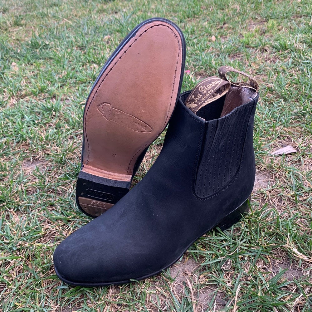 Men's Nubuck Suede Charro Botin Half Boot Est 310
